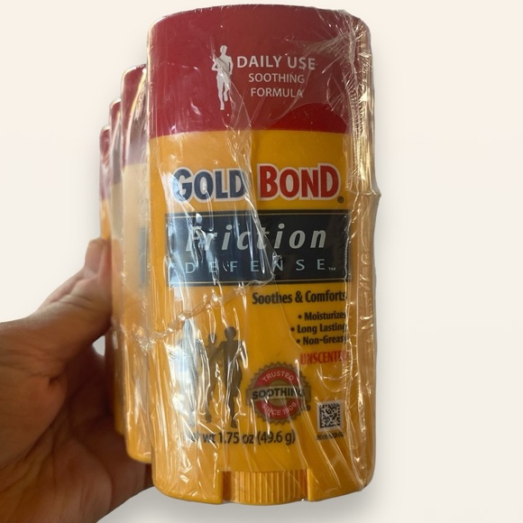 NWT NIP 4-Pack Gold Bond Friction Defense Anti-Chaffing Sticks 1.75oz Unscented - Picture 4 of 8